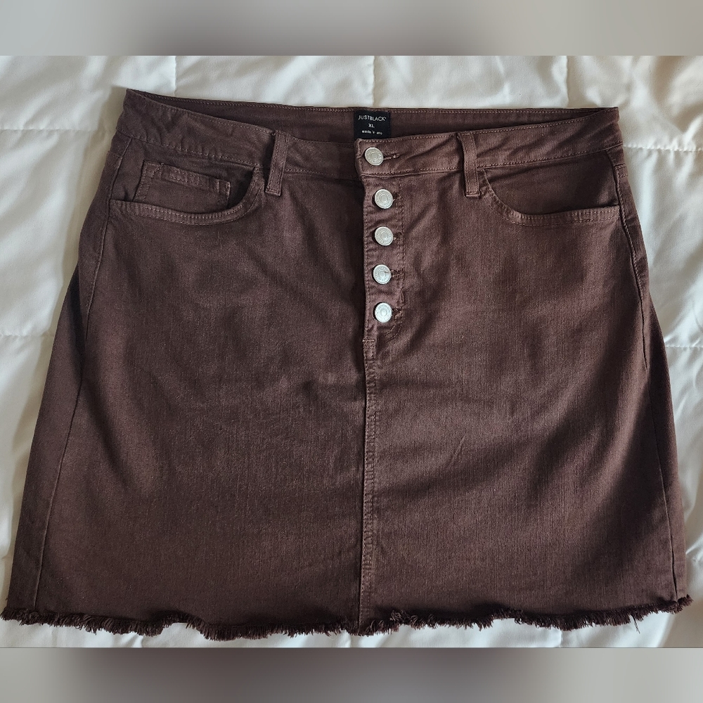 Stich Fix Odyssey Button Front Denim Skirt